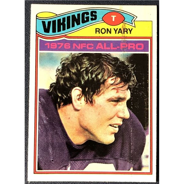 1977 TOPPS RON YARY (HOF)