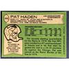 Image 2 : 1978 TOPPS PAT HADEN