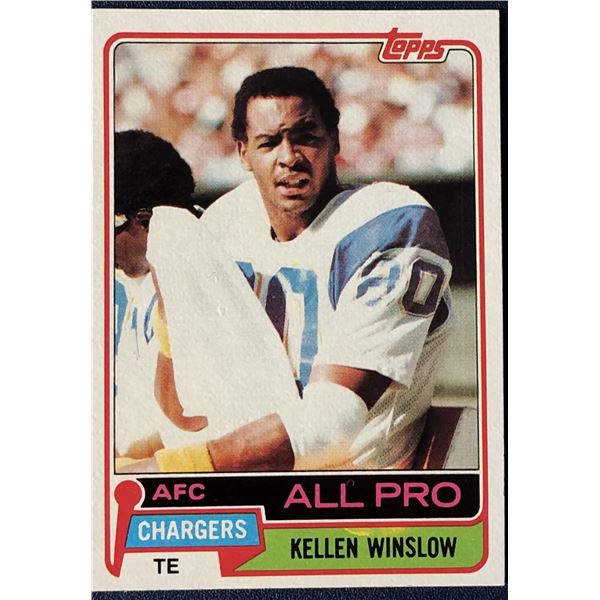 1981 TOPPS KELLEN WINSLOW (HOF) ROOKIE CARD