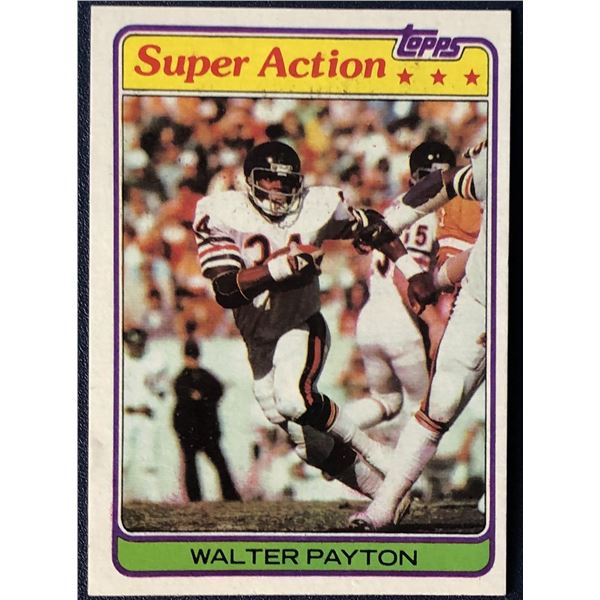 1981 TOPPS WALTER PAYTON (HOF) SP