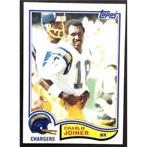 1982 TOPPS CHARLIE JOINER (HOF)