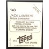 Image 2 : 1982 TOPPS JACK LAMBERT (HOF)