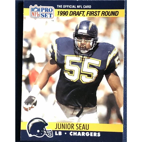 1990 PRO SET JUNIOR SEAU (HOF)