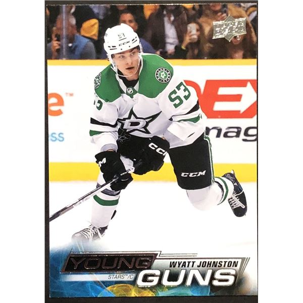 2022-23 UPPER DECK YOUNG GUNS WYATT JOHNSON ROOKIE CARD