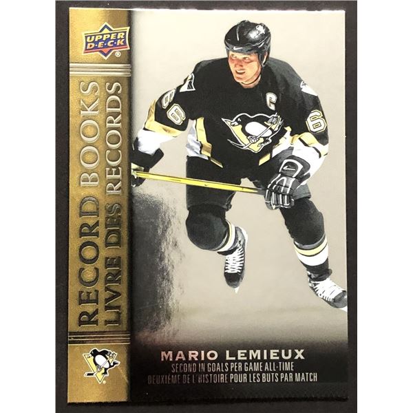 2023-24 UPPER DECK RECORD BOOKS MARIO LEMIEUX (HOF)