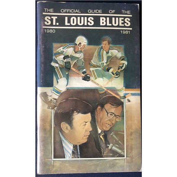 1980-81 St. Louis Blues Media Guide