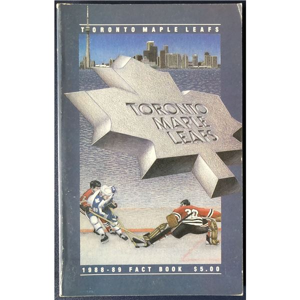 1988-89 Toronto Maple Leafs Media Guide