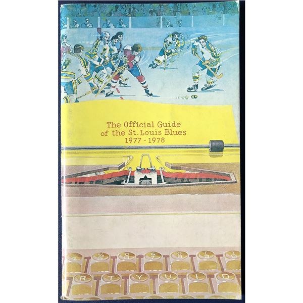 ST. LOUIS BLUES 1977-78 MEDIA GUIDE