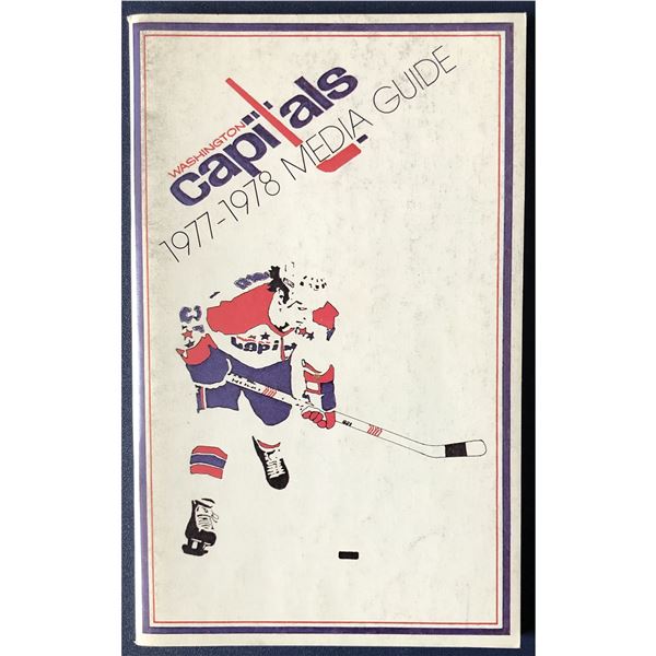 WASHINGTON CAPITALS 1977-78 MEDIA GUIDE