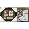 Image 1 : Bruce Boudreau Maple Leafs signed 8x10 & Gordie Howe Framed Cards & Pin