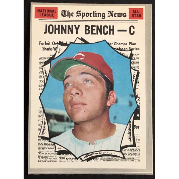 1970 O-PEE-CHEE JOHNNY BENCH (HOF) AS