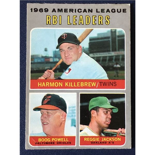 1970 O-PEE-CHEE REGGIE JACKSON/HARMON KILLEBREW (HOF) LL
