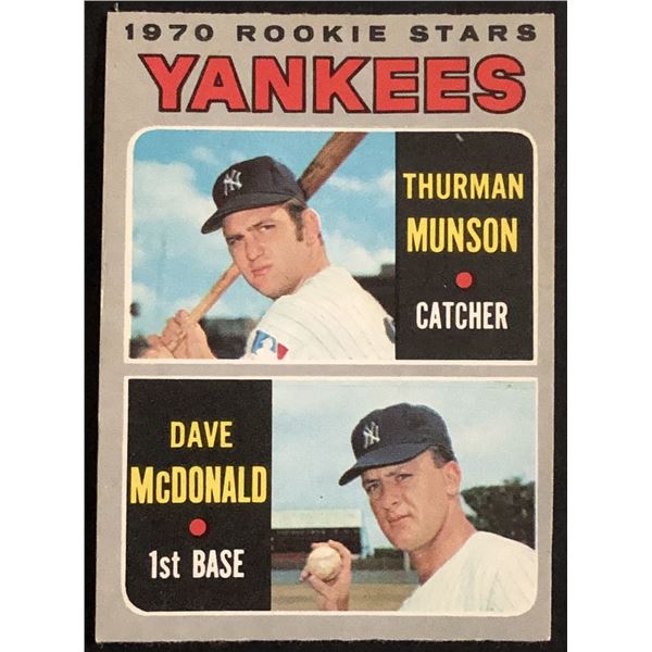 1970 O-PEE-CHEE THURMAN MUNSON ROOKIE CARD