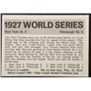 Image 2 : 1971 FLEER WORLD SERIES BLACK BACK BABE RUTH/LOU GEHRIG (HOF)