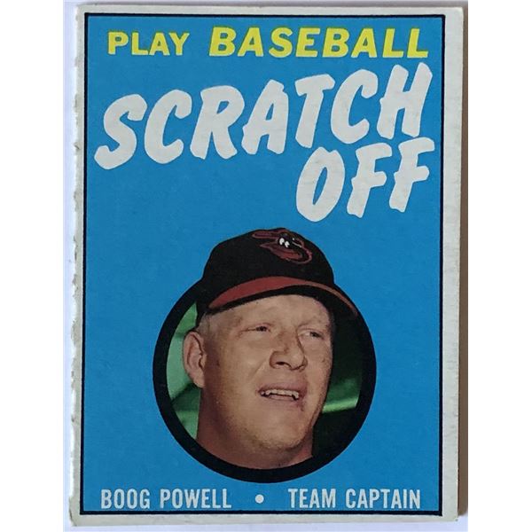 1971 TOPPS INSERT SCRATCH OFF - BOOG POWELL