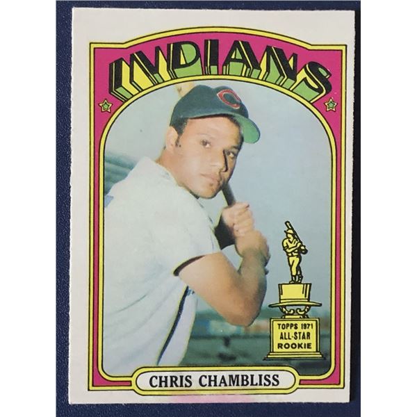 1972 O-PEE-CHEE CHRIS CHAMBLISS ROOKIE CARD