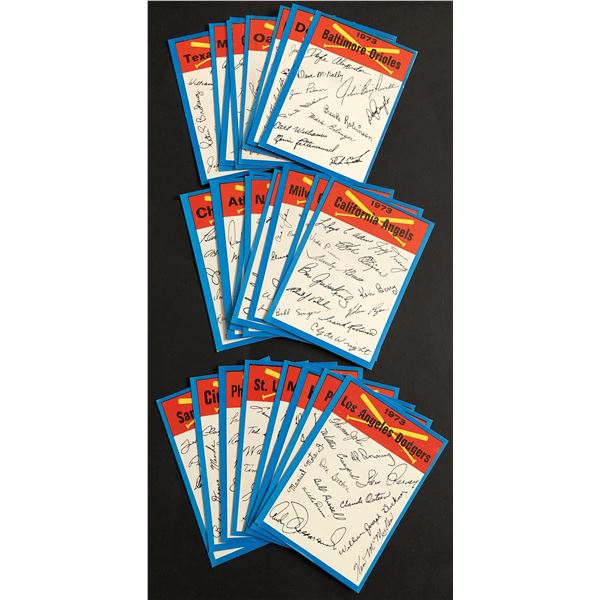 1973 TOPPS TEAM CHECKLISTS COMPLETE SET (24)