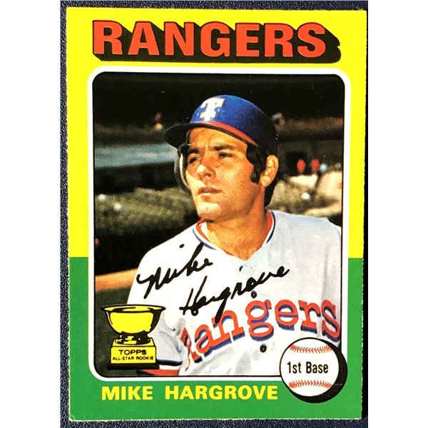 1975 O-PEE-CHEE MIKE HARGROVE ROOKIE CARD