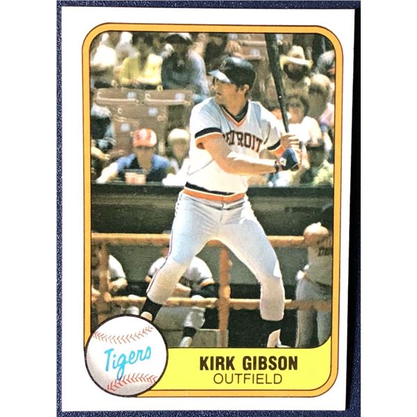 1981 FLEER  KIRK GIBSON ROOKIE CARD