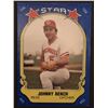 Image 1 : 1981 FLEER STAR STICKERS JOHNNY BENCH (HOF)