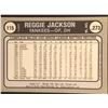 Image 2 : 1981 FLEER STAR STICKERS REGGIE JACKSON (HOF)