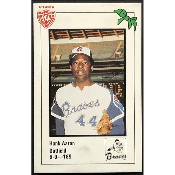 1981 HANK AARON POLICE CARD