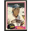 Image 1 : 1981 O-PEE-CHEE ALAN TRAMMELL (HOF)