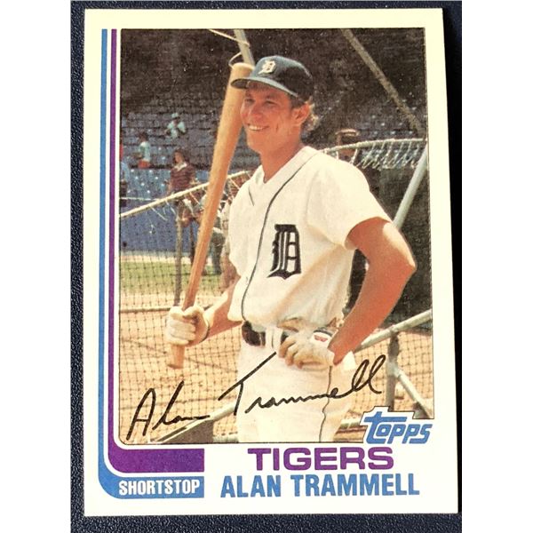 1982 TOPPS ALAN TRAMMELL (HOF)