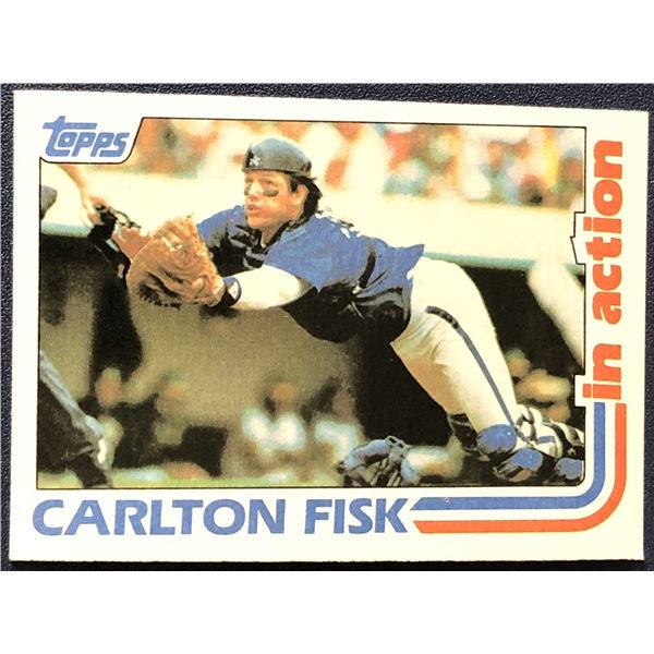 1982 TOPPS CARLTON FISK (HOF) IA