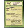 Image 2 : 1982 TOPPS CARLTON FISK (HOF) IA