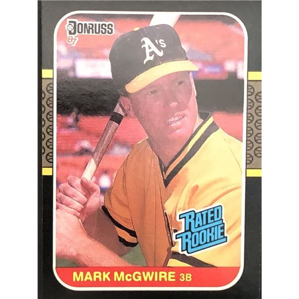 1987 DONRUSS MARK McGWIRE ROOKIE CARD