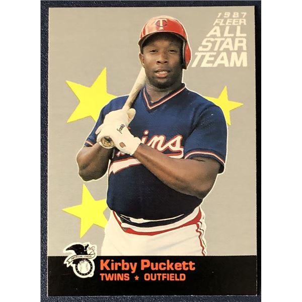 1987 FLEER KIRBY PUCKETT (HOF)