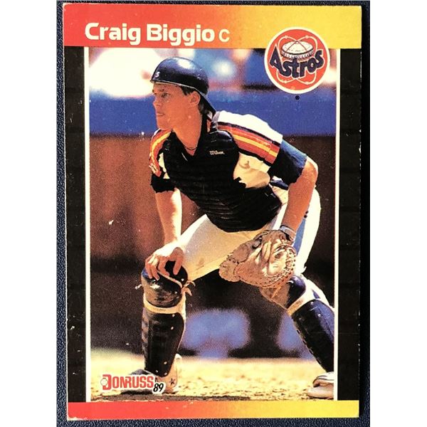 1989 DONRUSS CRAIG BIGGIO (HOF) ROOKIE CARD