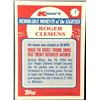 Image 2 : 1989 TOPPS K-MART ROGER CLEMENS