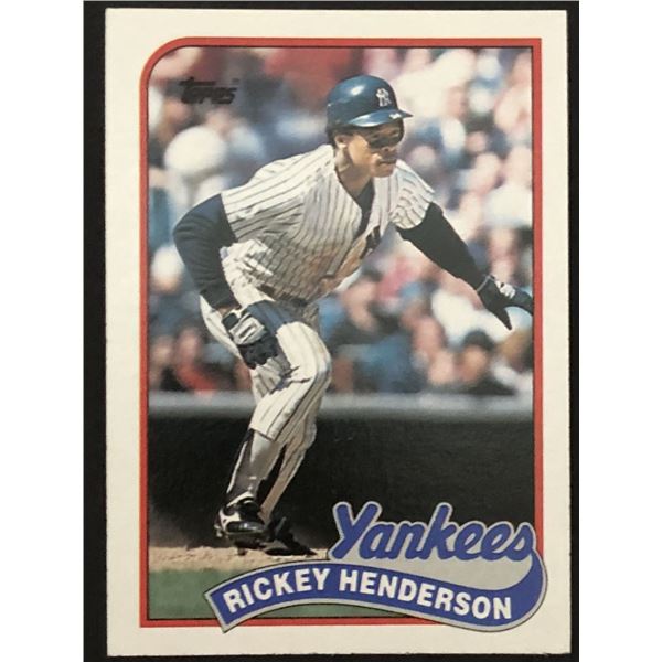 1989 TOPPS RICKEY HENDERSON (HOF)