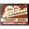 Image 1 : 1990 TOPPS TRADED SERIES BOX SET