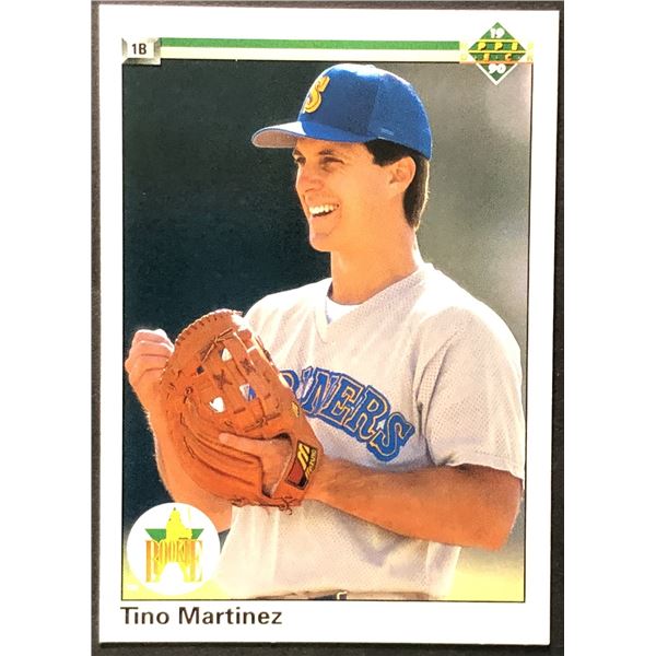 1990 UPPER DECK TINO MARTINEZ ROOKIE CARD