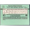 Image 2 : 1991 DONRUSS FRANK THOMAS (RC) (HOF)
