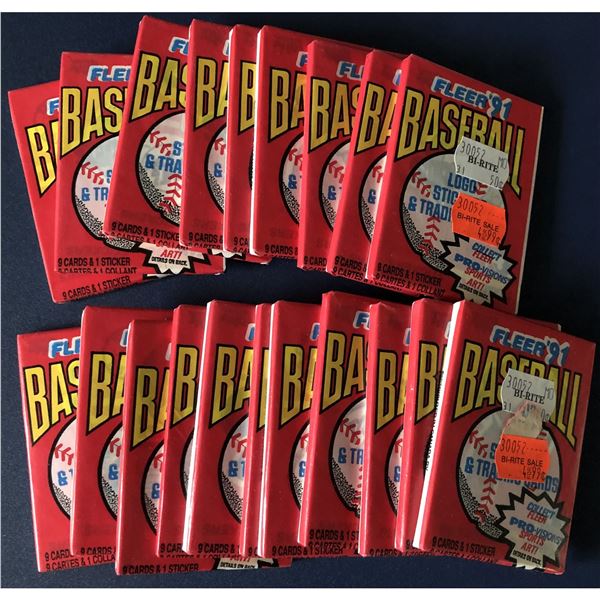 1991 FLEER BASEBALL WAX PACKS (20)