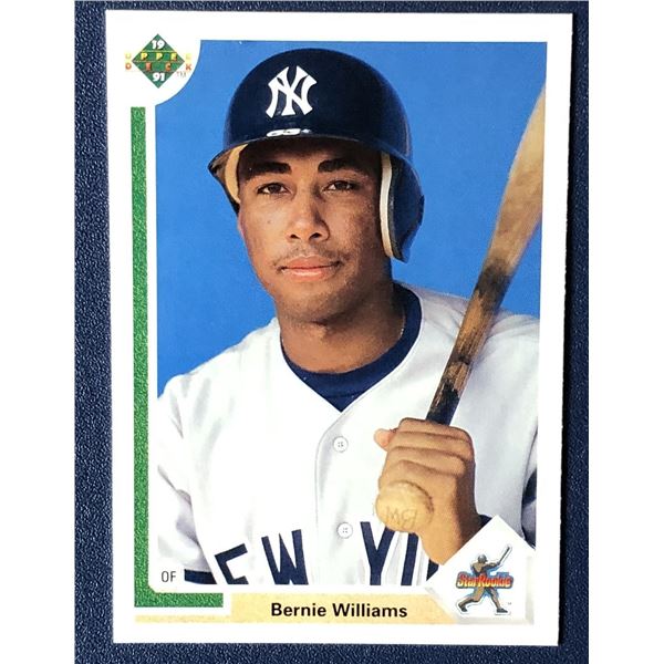 1991 UPPER DECK BERNIE WILLIAMS ROOKIE CARD
