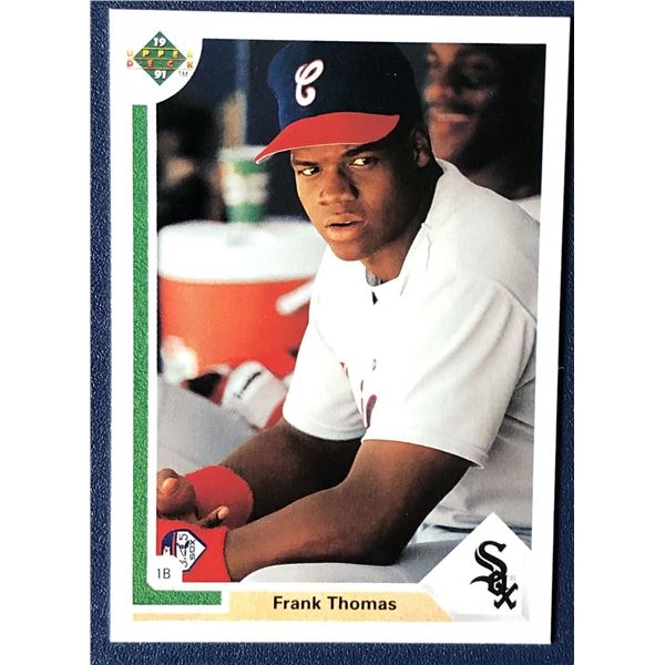 1991 UPPER DECK FRANK THOMAS (HOF) ROOKIE CARD