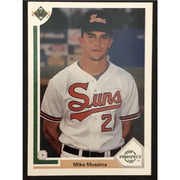1991 UPPER DECK MIKE MUSSINA (HOF) ROOKIE CARD