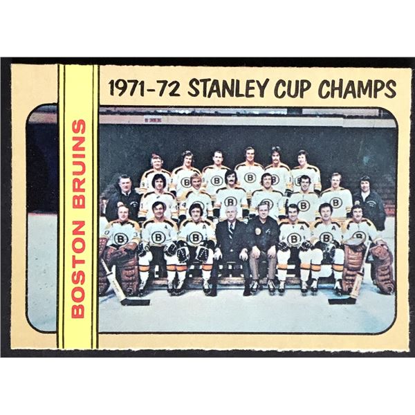 1972-73 O-PEE-CHEE BOSTON BRUINS STANLEY CUP CHAMPS
