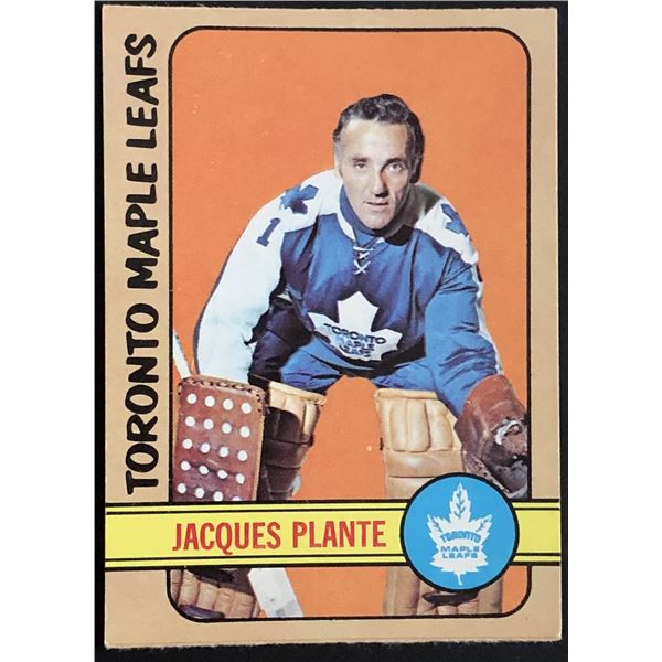 1972-73 O-PEE-CHEE JACQUES PLANTE (HOF)