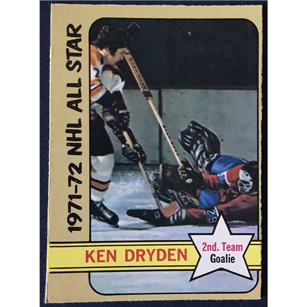 1972-73 O-PEE-CHEE KEN DRYDEN (HOF) AS