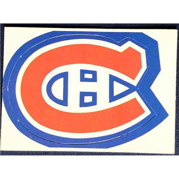 1972-73 O-PEE-CHEE MONTREAL CANADIENS INSERT STICKER