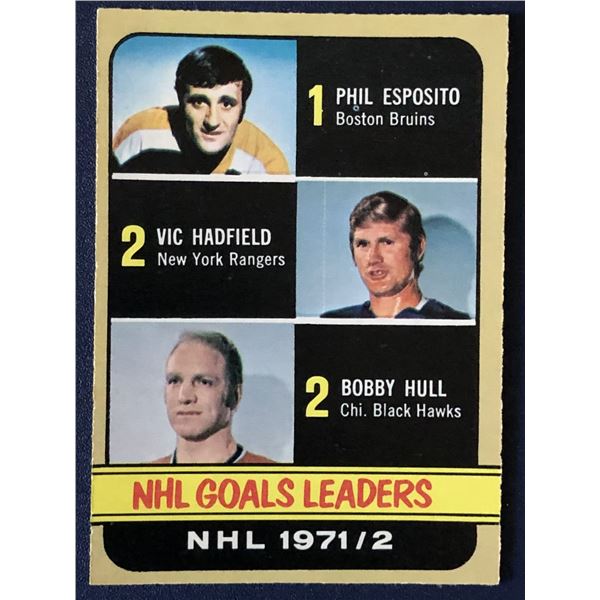 1972-73 O-PEE-CHEE PHIL ESPOSITO & BOBBY HULL (HOF) LL