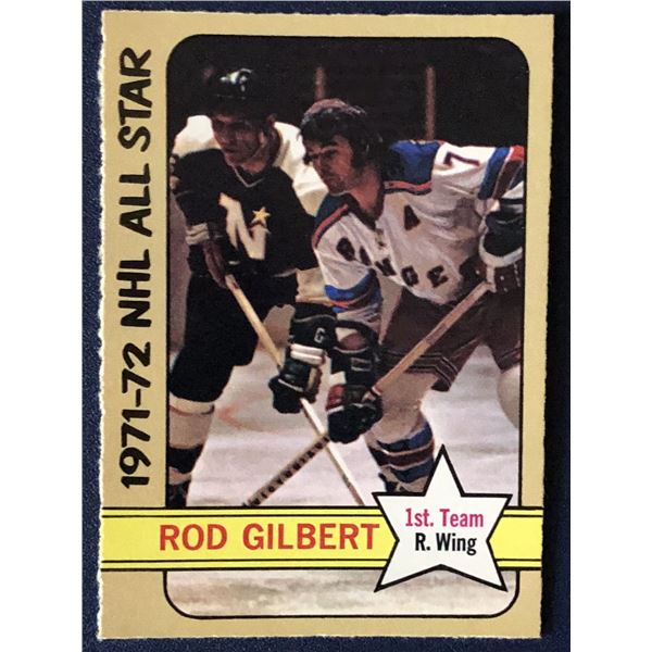 1972-73 O-PEE-CHEE ROD GILBERT (HOF) AS