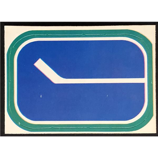 1972-73 O-PEE-CHEE TEAM LOGOS STICKER INSERT - VANCOUVER