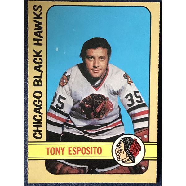 1972-73 O-PEE-CHEE TONY ESPOSITO (HOF)